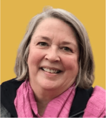 Sue Swenson, a white older woman